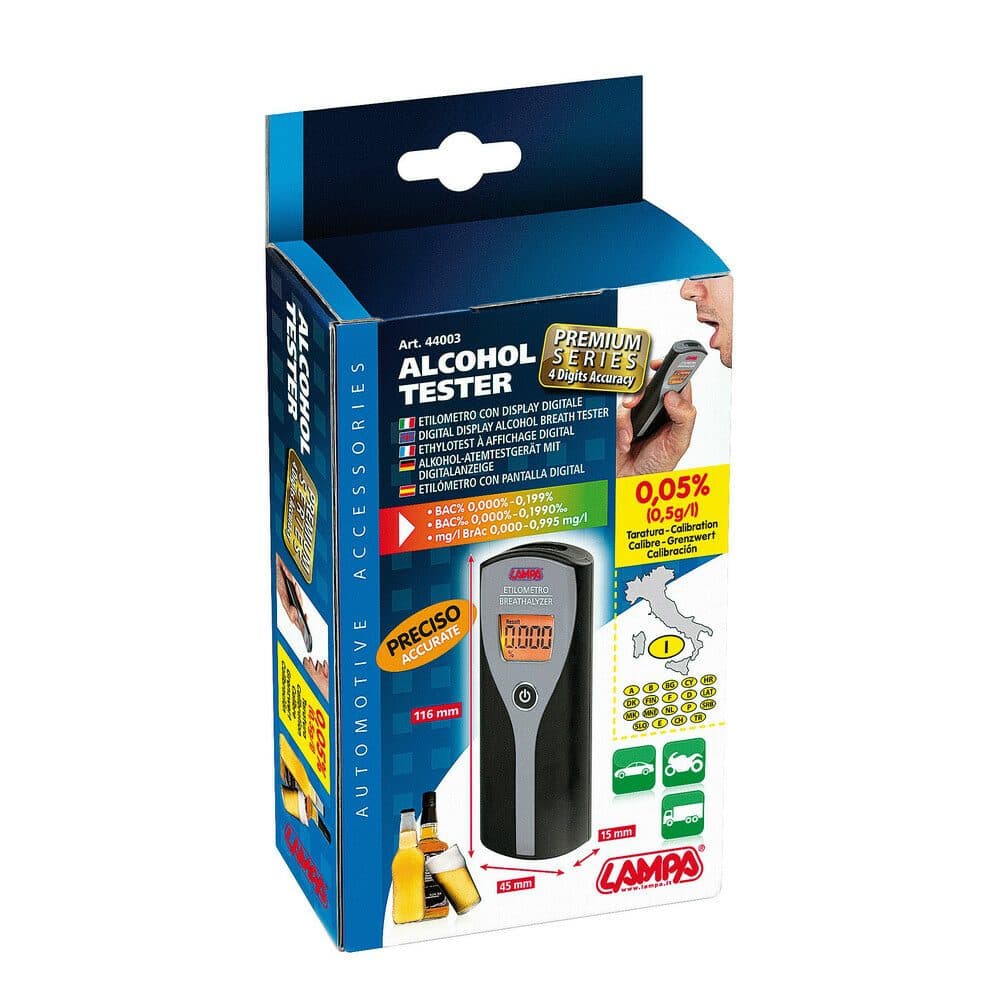 Prémiový digitální alkohol tester - LAMPA - náhled 3