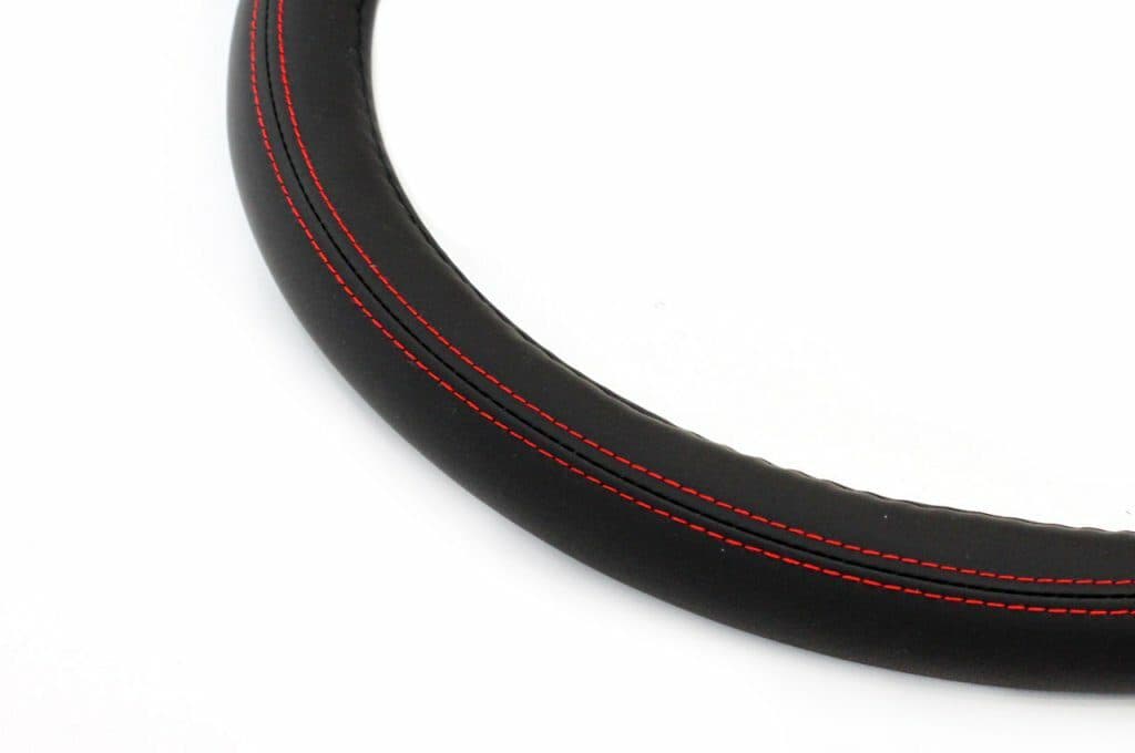Potah volantu s prošitím UNI 37-39cm - černý - náhled 2
