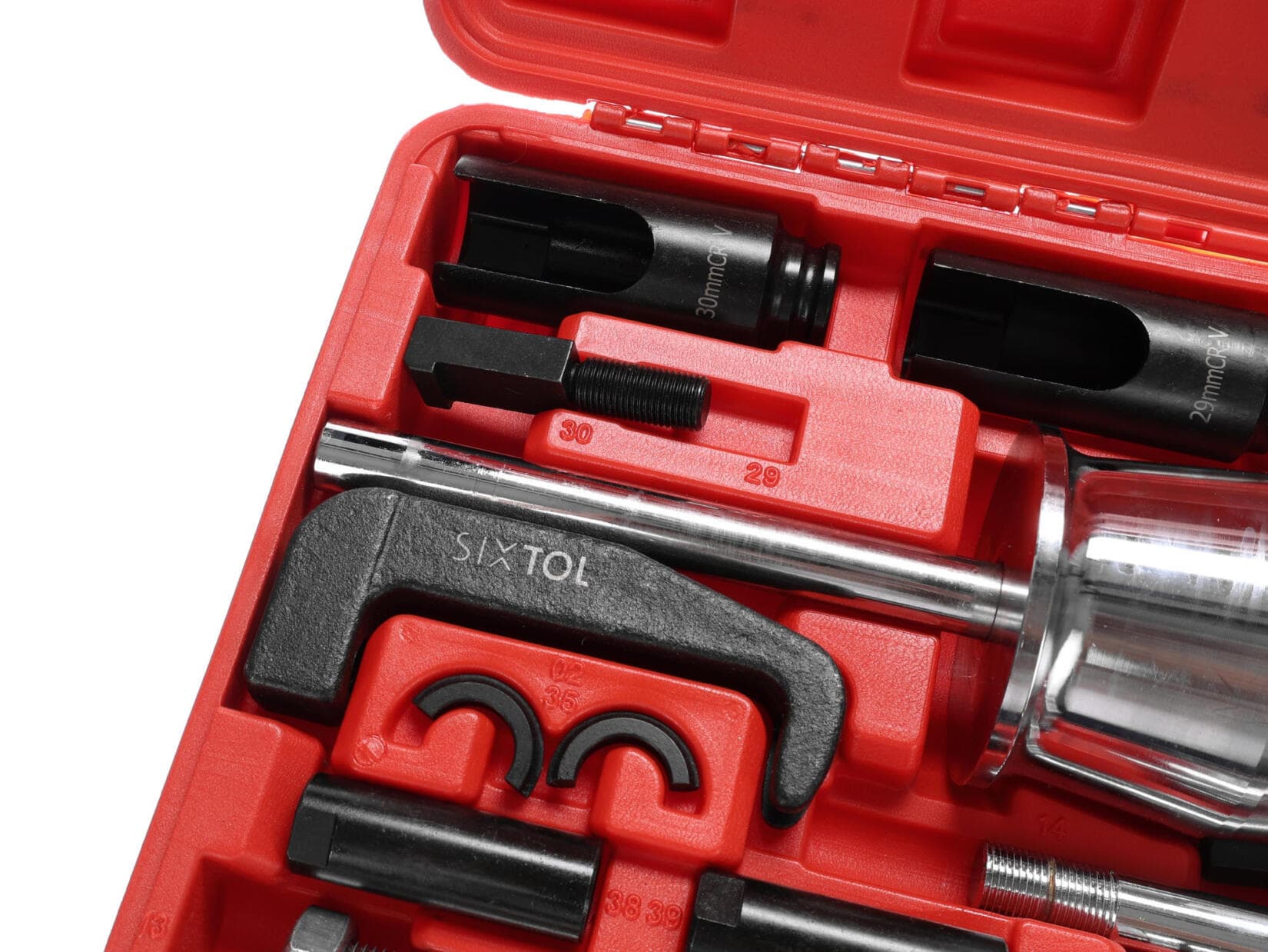 Sada na demontáž vstřikovačů se zpětným kladivem MECHANIC PULLER SET 2, 40 ks SIXTOL - náhled 3