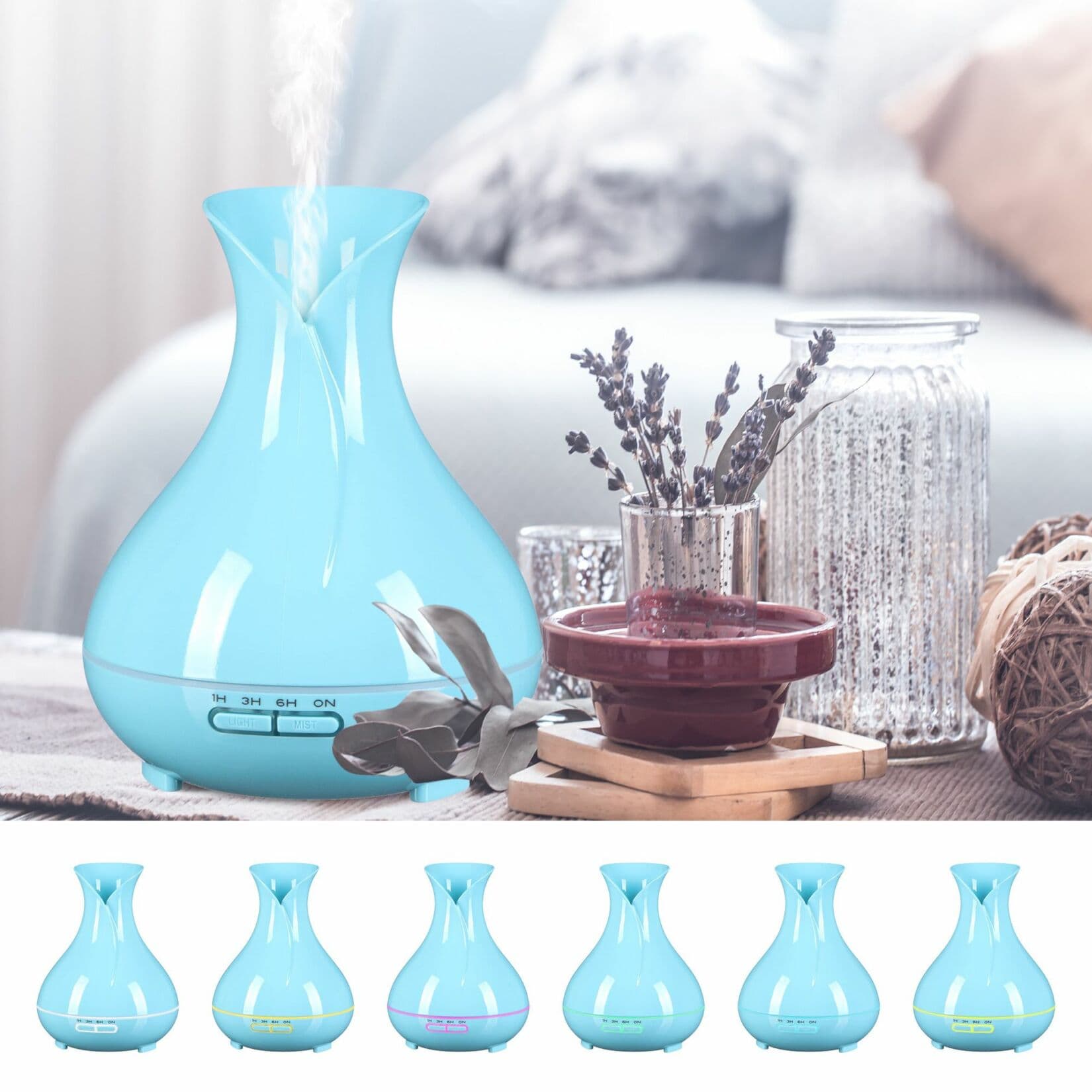 Aroma difuzer Vulcan modrý lesk 350ml SIXTOL - náhled 5