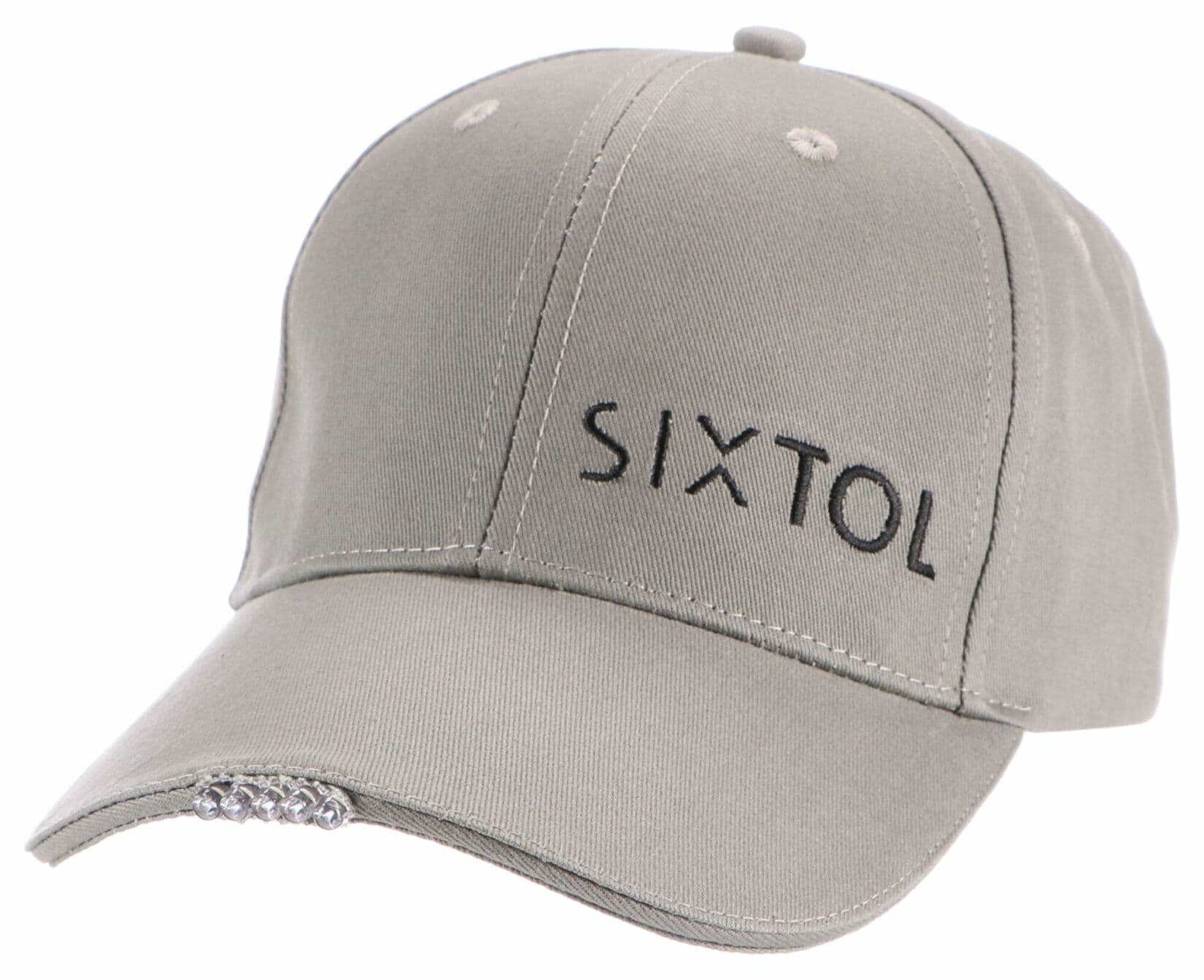 Kšiltovka s LED světlem B-CAP 25lm, nabíjecí, USB, univerzální velikost, šedá SIXTOL - náhled 5