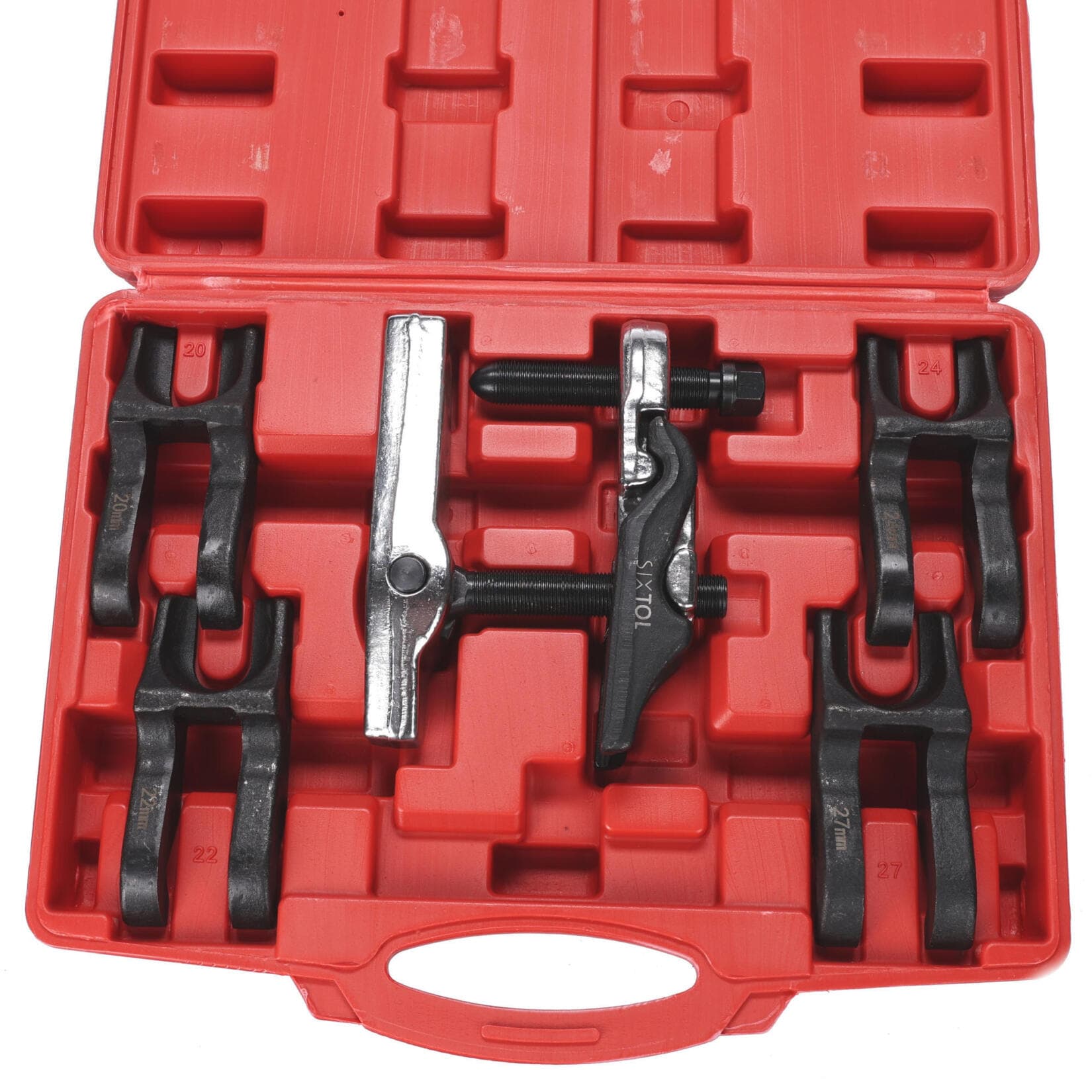 Sada stahováků kulových čepů s vyměnitelnými čelistmi MECHANIC BALL JOINT 9, 5 ks SIXTOL - náhled 2