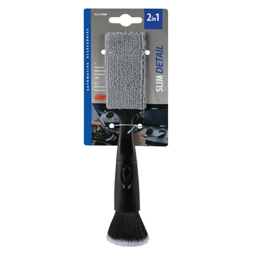 Detailingový štětec na čištění interiéru 2v1 - LAMPA 23x4,5cm - náhled 3