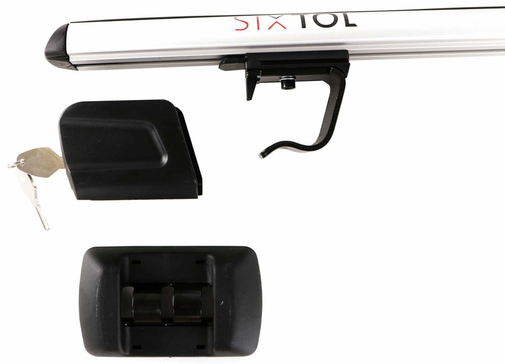 Příčný nosník se zámkem hliníkový ROOF RACK FIX 1, 120cm, nosnost 90kg SIXTOL - náhled 5