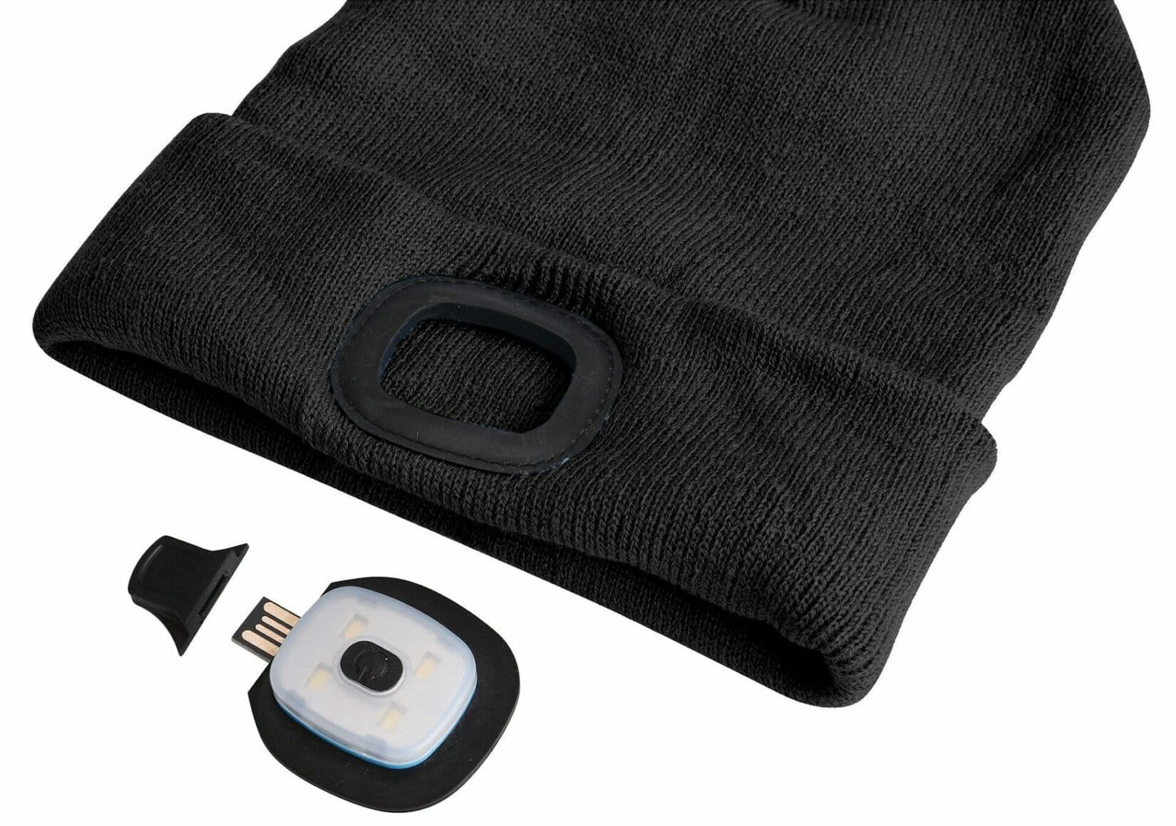 Čepice s čelovkou 180lm, nabíjecí, USB, univerzální velikost, bavlna/PE, černá SIXTOL - náhled 5