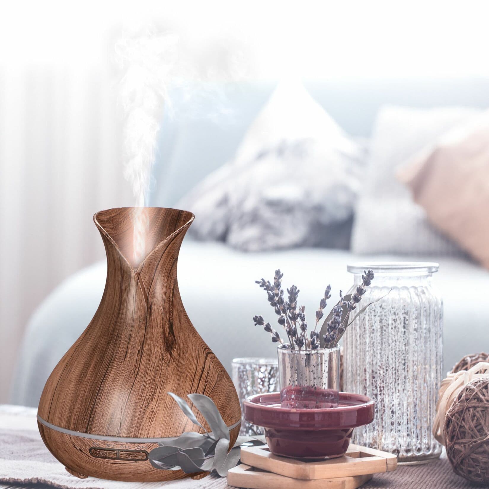Aroma difuzer Vulcan šedé dřevo 350ml SIXTOL - náhled 5