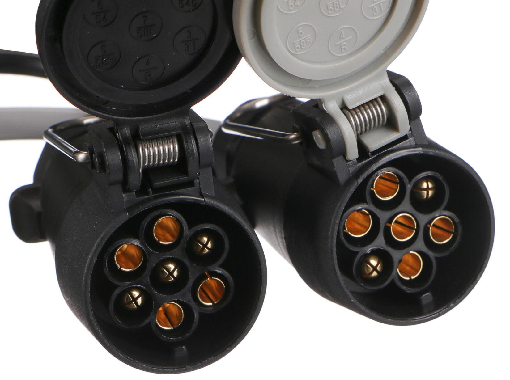 Kabelová redukce zástrčky tažného zařízení TRAILER CABLE 6, ze 13pin na 7pin N+S, 35cm SIXTOL - náhled 2