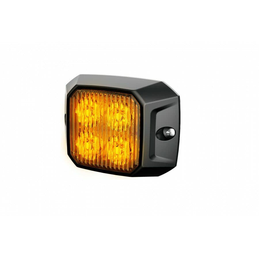 Výstražné LED světlo vnější oranžové, 12-24V 4LED 10W, ECE R65, ECE R10, 73x55 mm - náhled 2