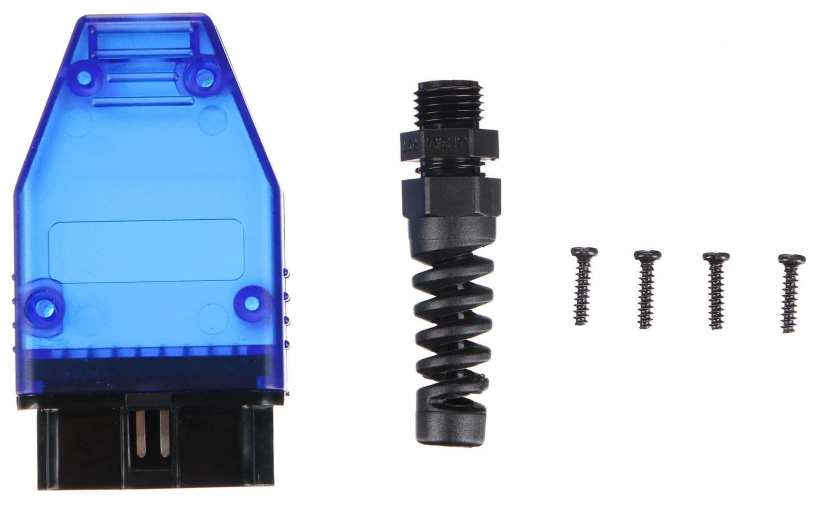 Zástrčka OBD-II s 16 piny pro montáž vlastního kabelu MECHANIC CABLE 31, modrá SIXTOL - náhled 2