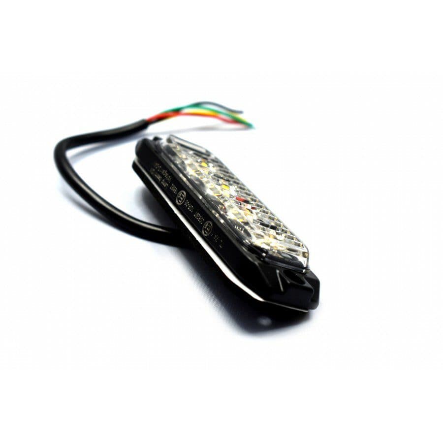 Výstražné LED světlo vnější oranžové, 12-24V 6LED 18W, ECE R65, 119x31 mm - náhled 2