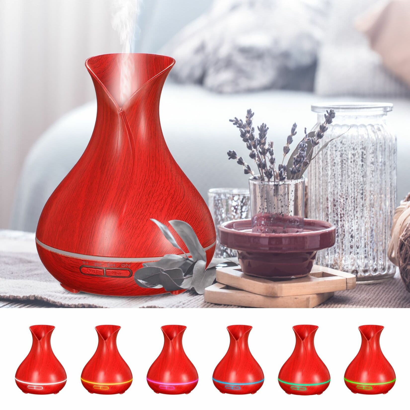 Aroma difuzer Vulcan červené dřevo 350ml SIXTOL - náhled 5