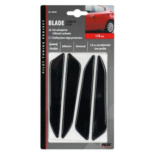 Nalepovací chrániče hran dveří Carbon Look PILOT - sada 4 ks - náhled 2