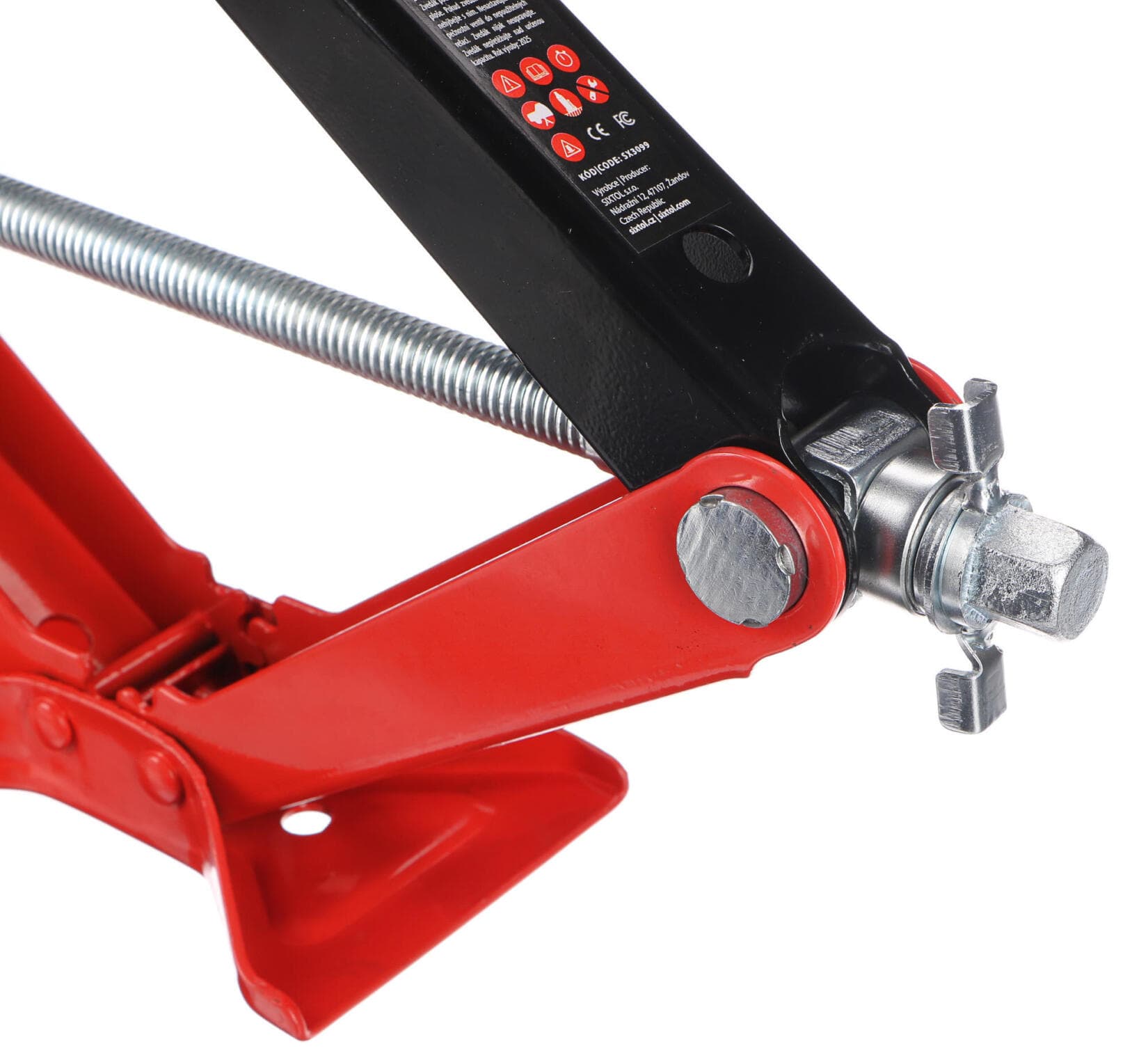 Nůžkový zvedák s ráčnou SX SCISSOR JACK 2,5T SIXTOL - náhled 3