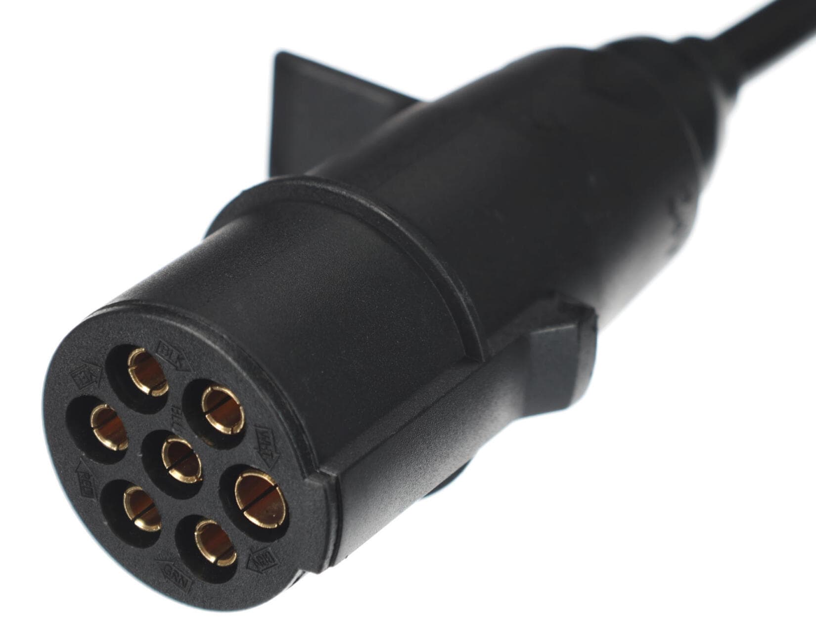 Propojovací spirálový kabel 7pin typ N TRAILER CABLE 11, plastová zástrčka, 24V, 3,5m SIXTOL - náhled 4