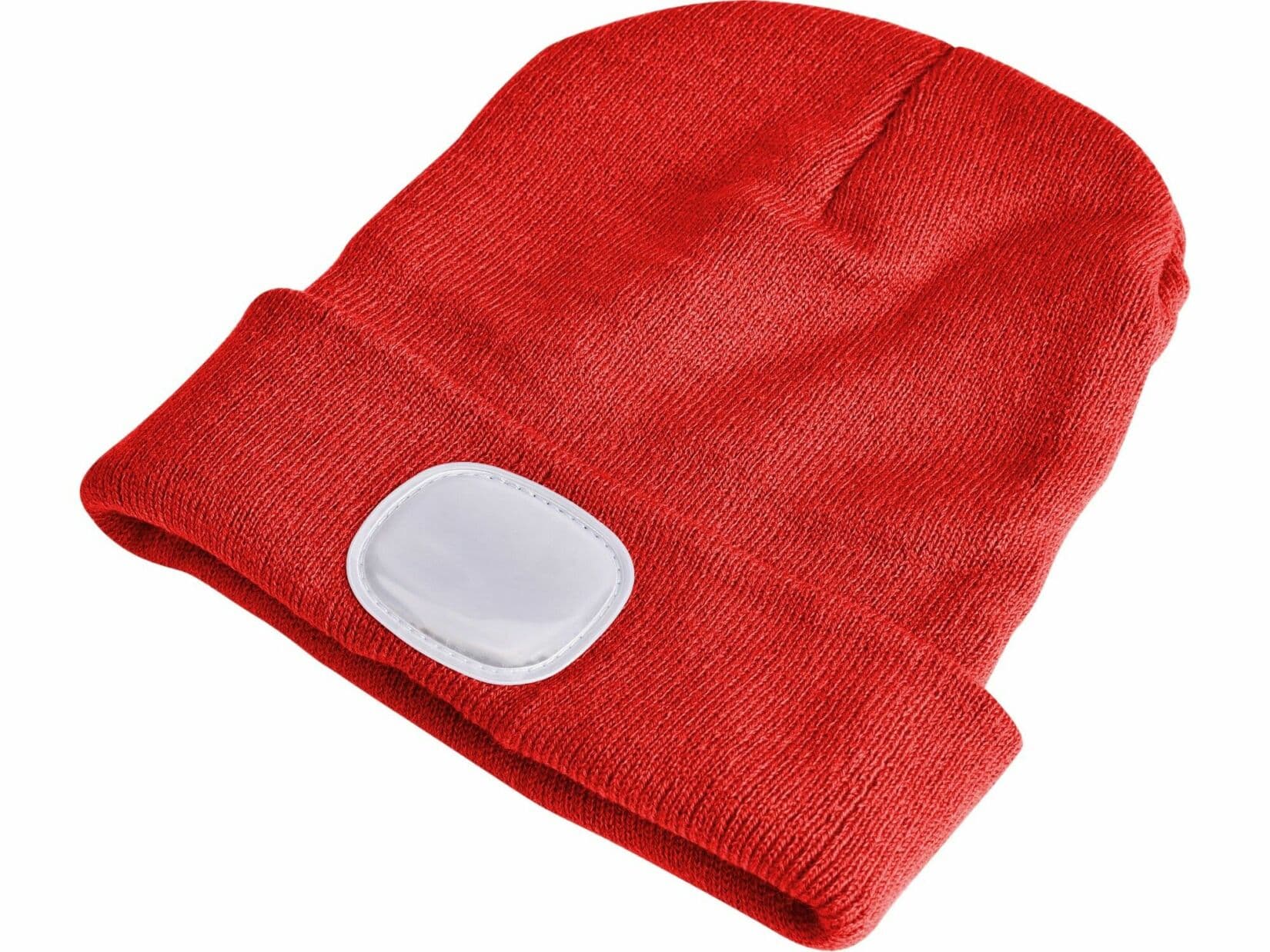 Čepice s čelovkou 180lm, nabíjecí, USB, univerzální velikost, bavlna/PE, červená SIXTOL - náhled 3