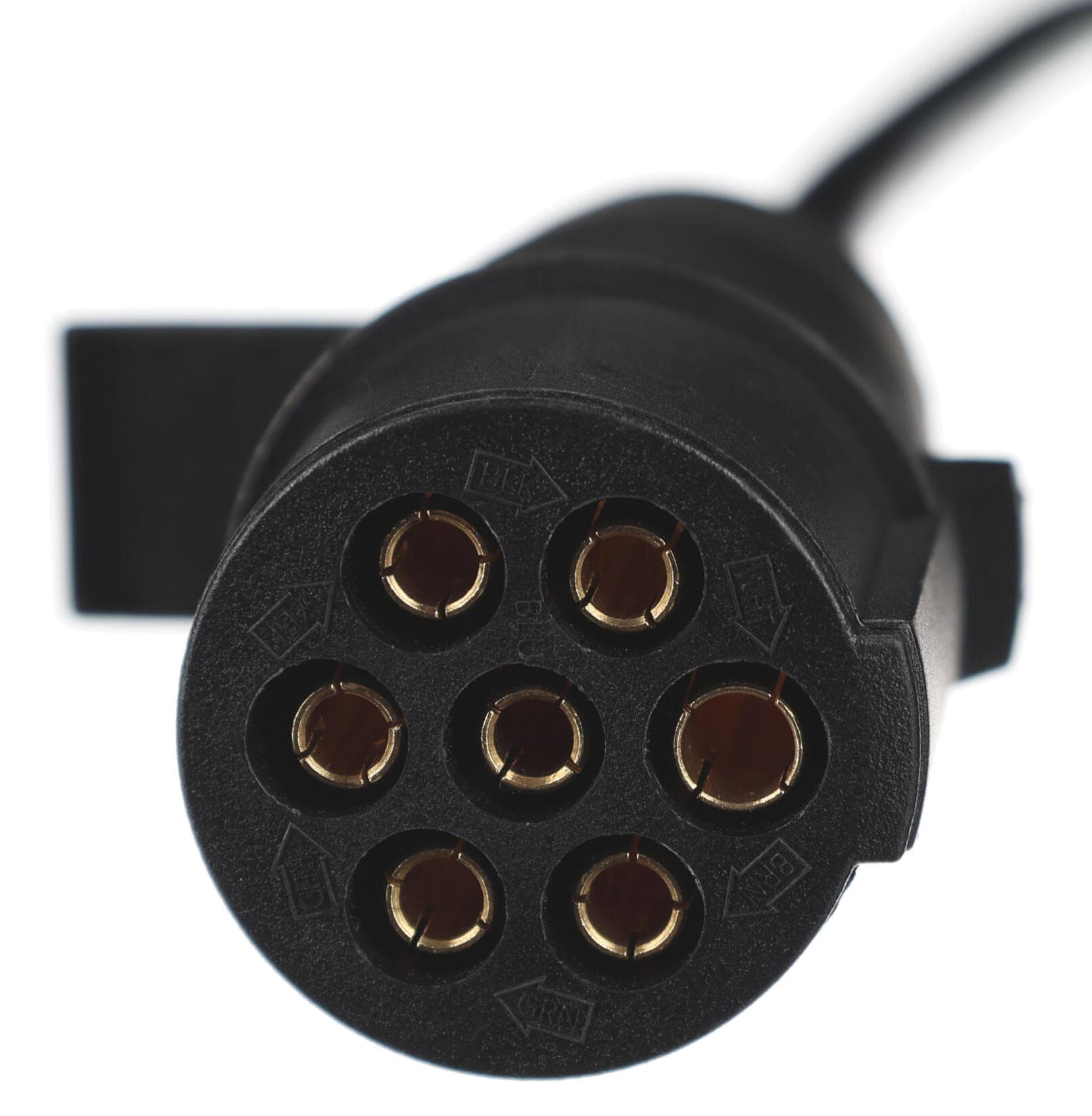 Propojovací spirálový kabel 7pin typ N TRAILER CABLE 11, plastová zástrčka, 24V, 3,5m SIXTOL - náhled 3