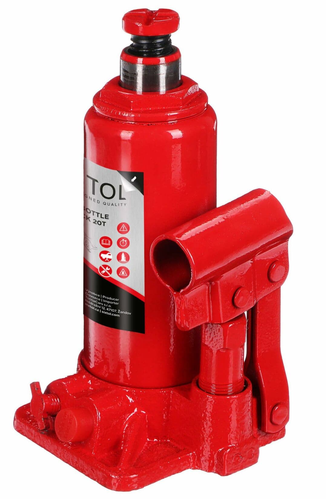 Hydraulický zvedák panenka SX BOTTLE JACK 20T SIXTOL - náhled 2