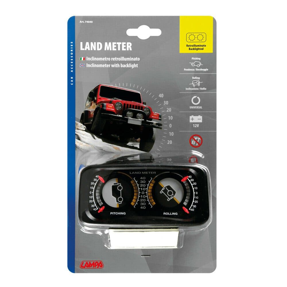 Náklonoměr LAMPA do auta 12V s podsvícením - náhled 5