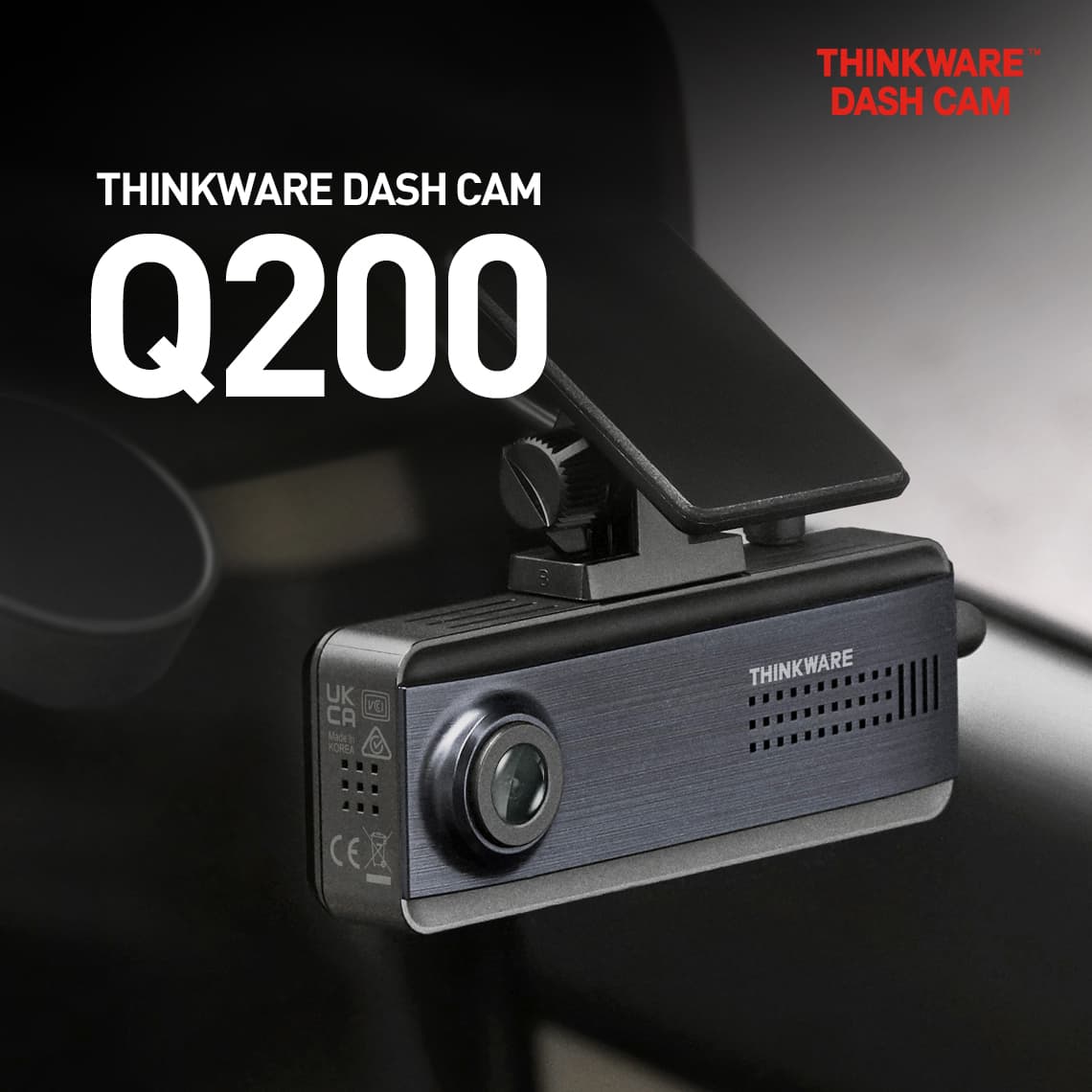 Autokamera Thinkware Q200 2K, Wifi, BT - pevná montáž + kabel do zapalovače - náhled 4