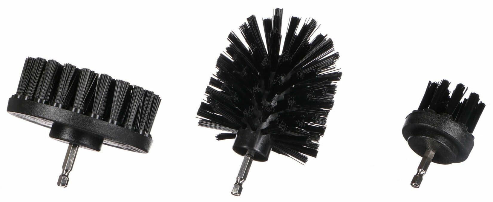 Sada kartáčů na vrtačku pro čištění auta CAR DETAILING DRILL BRUSH 3 HARD, 3ks SIXTOL - náhled 2