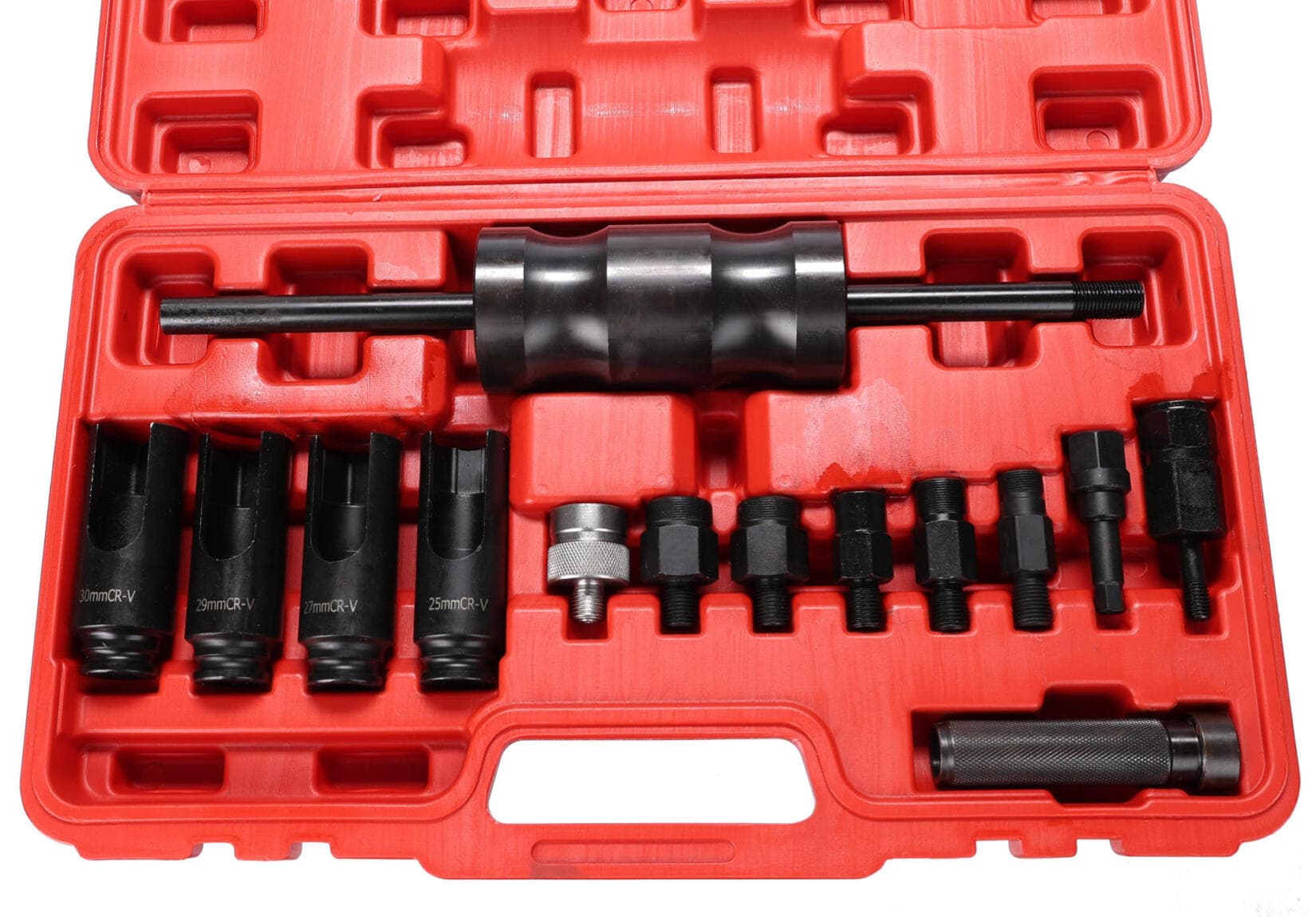 Sada na demontáž vstřikovačů s rázovým kluzným kladivem MECHANIC PULLER SET 1, 14 ks SIXTOL - náhled 2