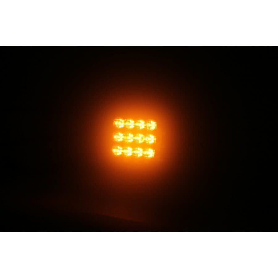 Výstražné LED světlo vnější oranžové, 12-24V 12LED 5W, ECE R65, ECE R10, 110x102 mm - náhled 3