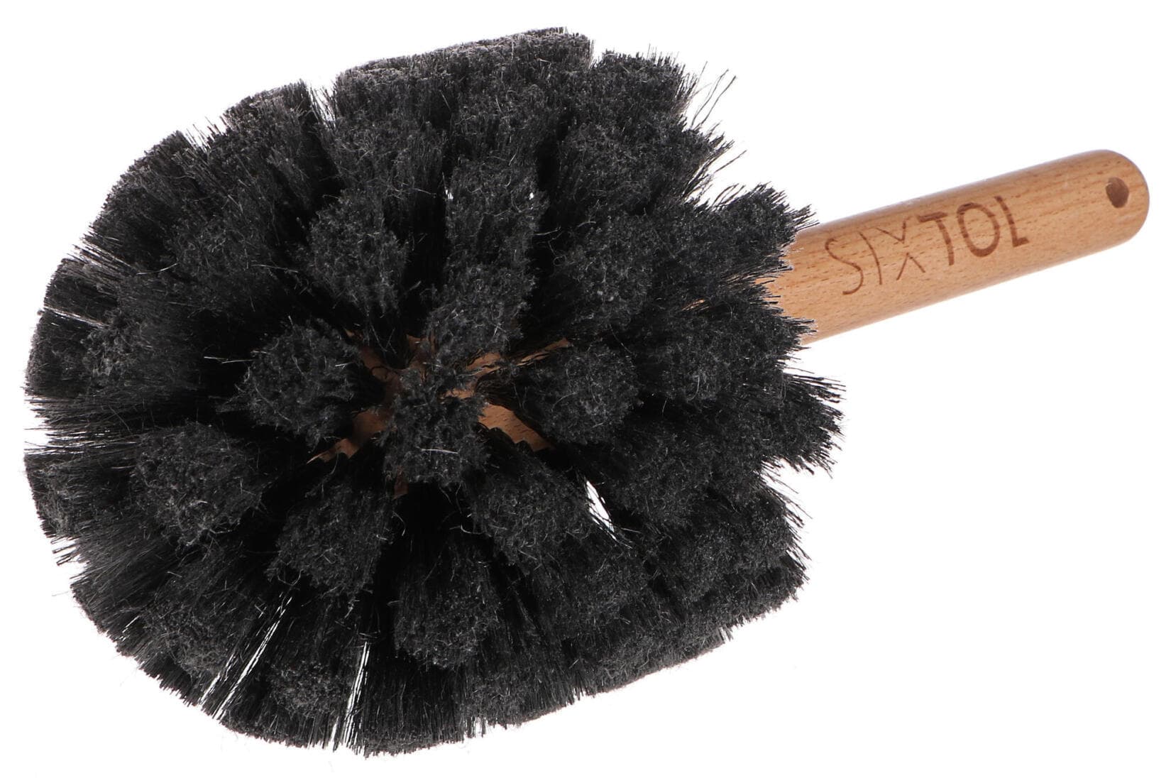 Kulatý kartáč pro čištění těla jízdního kola nebo motorky CAR DETAILING WOOD BRUSH 1 SIXTOL - náhled 4