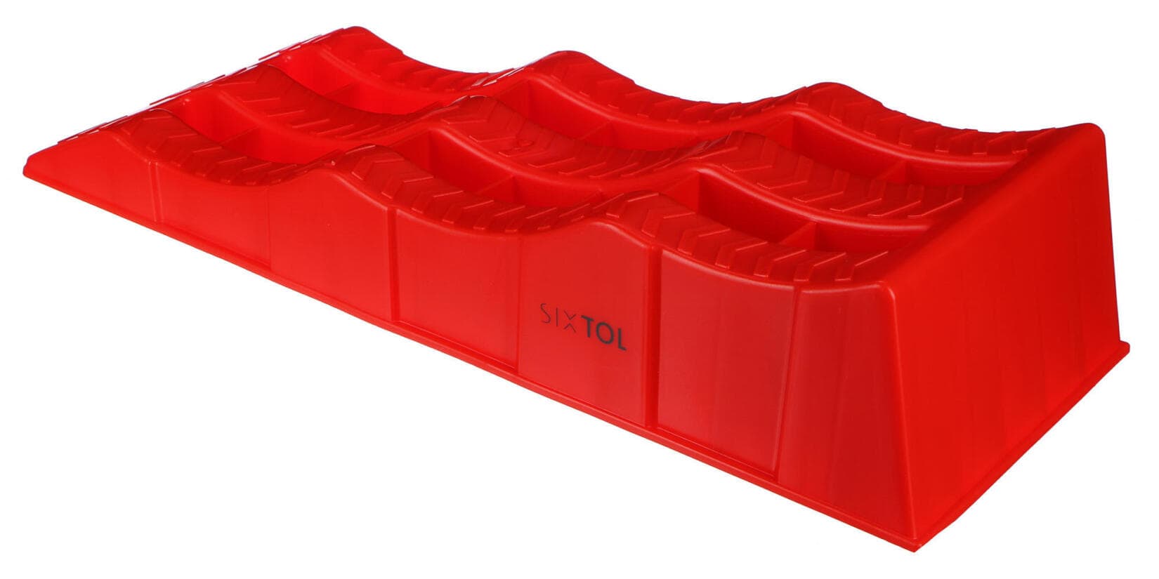 Nájezdové rampy pro auto MECHANIC CAR RAMP 5T, 2ks, červená SIXTOL - náhled 4