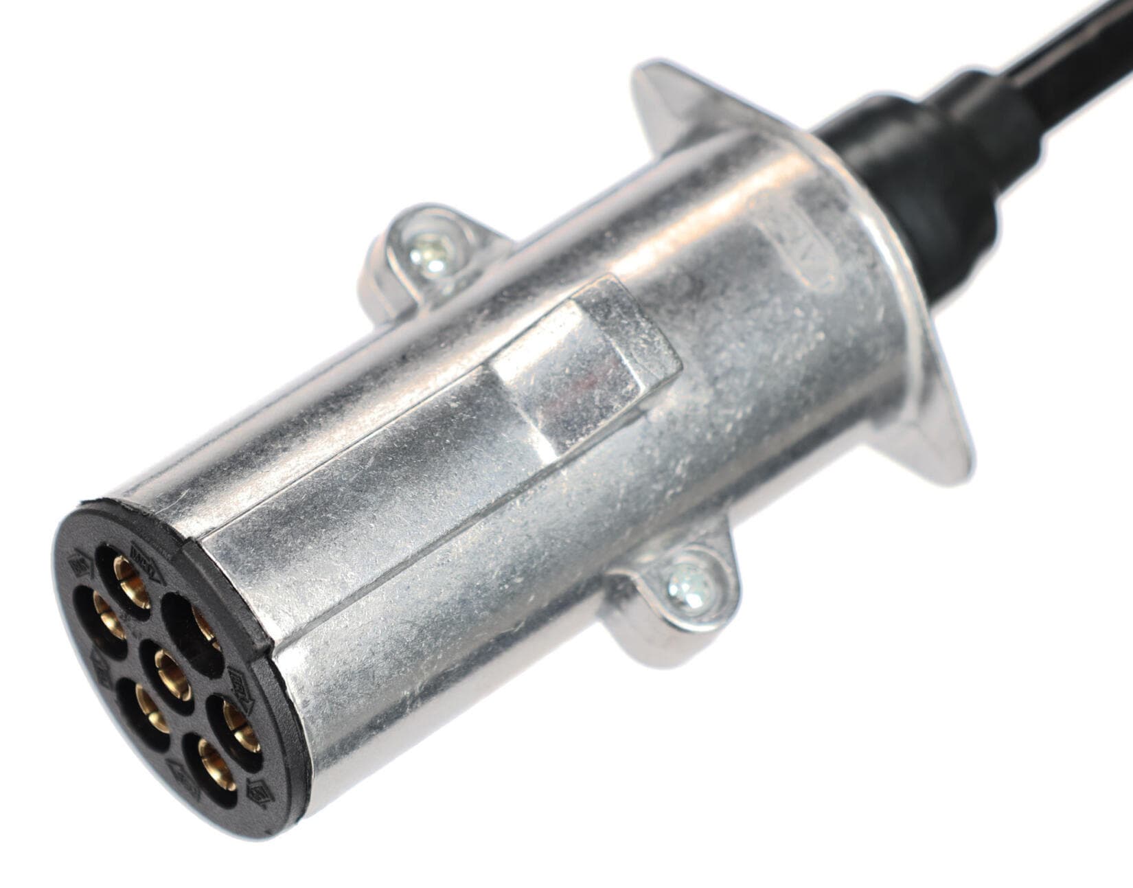 Propojovací spirálový kabel 7pin typ N TRAILER CABLE 13, kovová zástrčka, 24V, 3,5m SIXTOL - náhled 2