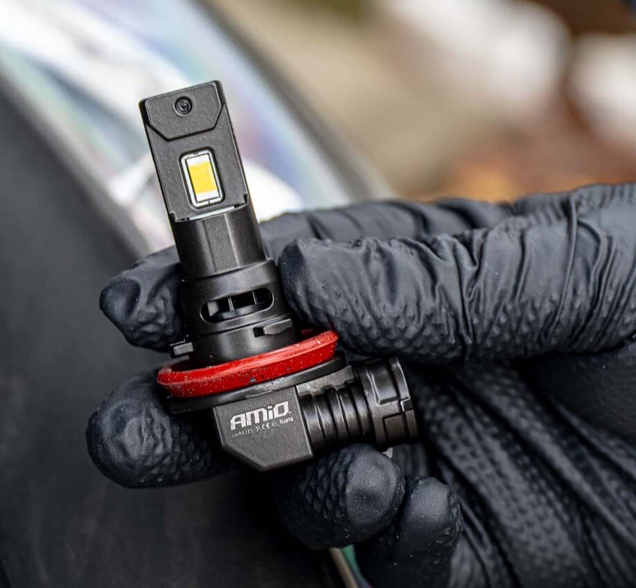 LED autožárovky F25 PRO BLACK H8 H9 H11 H16 bílá Canbus, 12/24V, 68W, 7646 lm - 2 ks - náhled 2