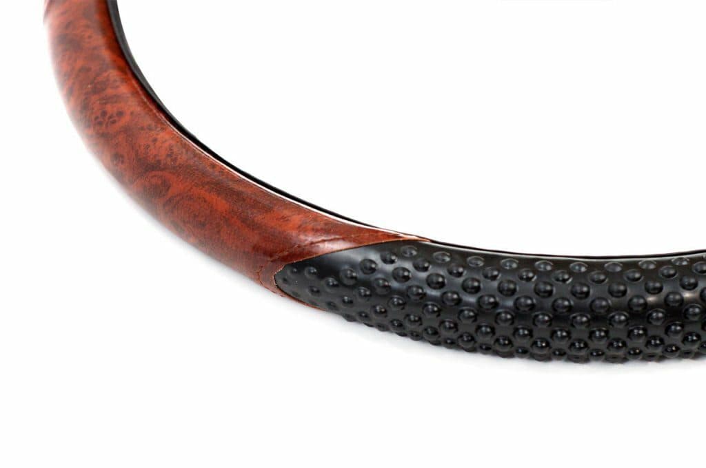 Potah volantu masážní s imitací dřeva UNI 37-39cm - náhled 2