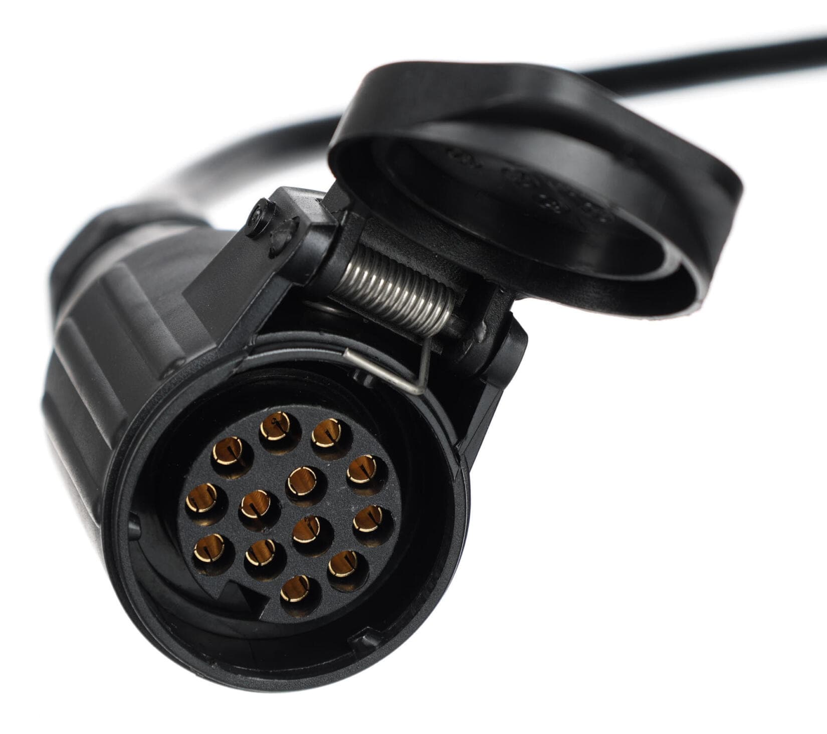 Prodlužovací 13pin kabel - závěsná zásuvka+zástrčka TRAILER CABLE 8, 12V, 5m SIXTOL - náhled 2