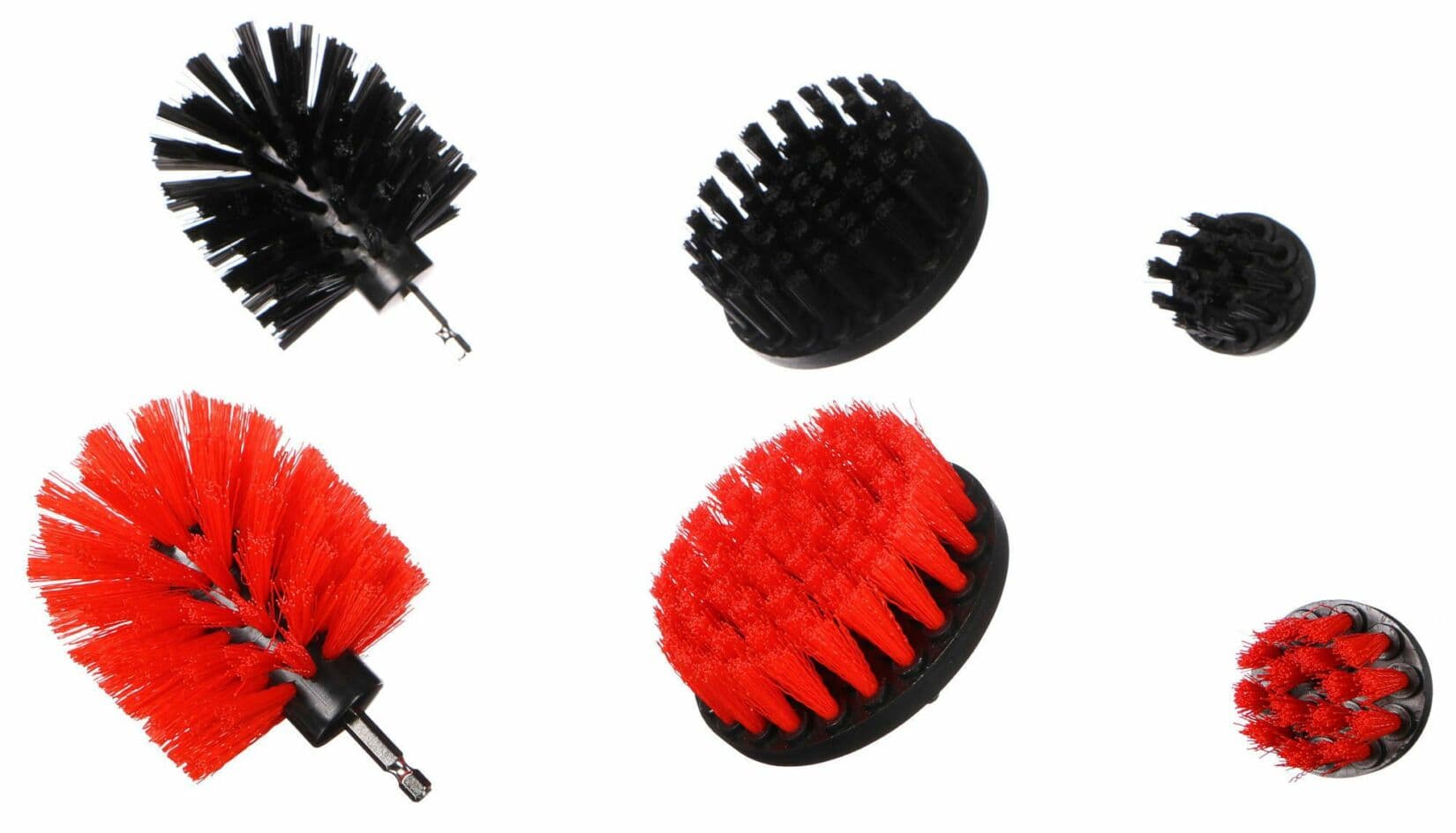 Sada kartáčů na vrtačku pro čištění auta CAR DETAILING DRILL BRUSH 6, 6ks SIXTOL - náhled 2