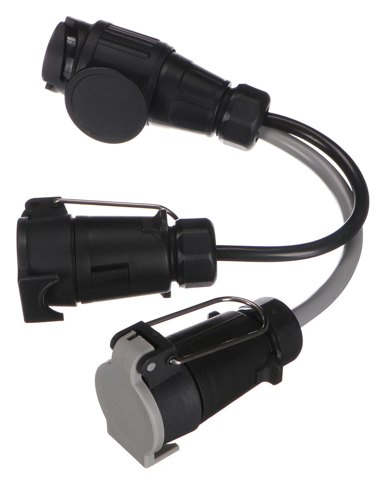 Kabelová redukce zástrčky tažného zařízení TRAILER CABLE 6, ze 13pin na 7pin N+S, 35cm SIXTOL - náhled 5