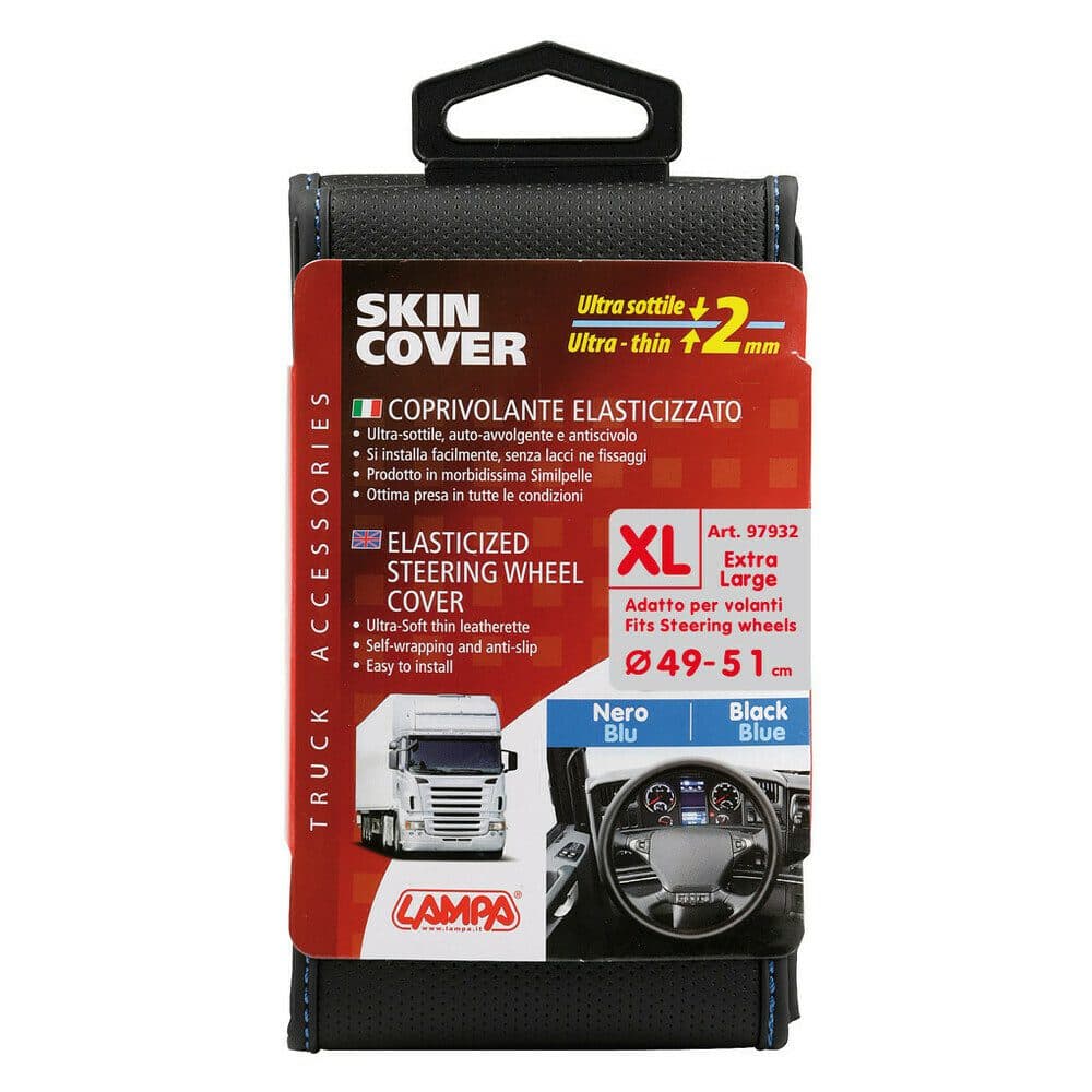 Potah volantu TRUCK Skeentex - černo/modrý XL 49-51 cm - náhled 3