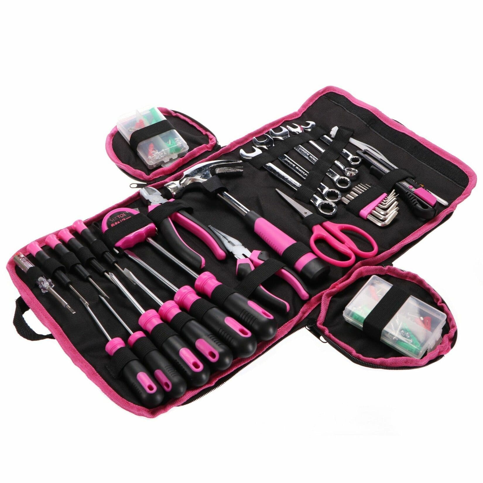 Sada nářadí HOME PINK 120 BAG SIXTOL - náhled 3