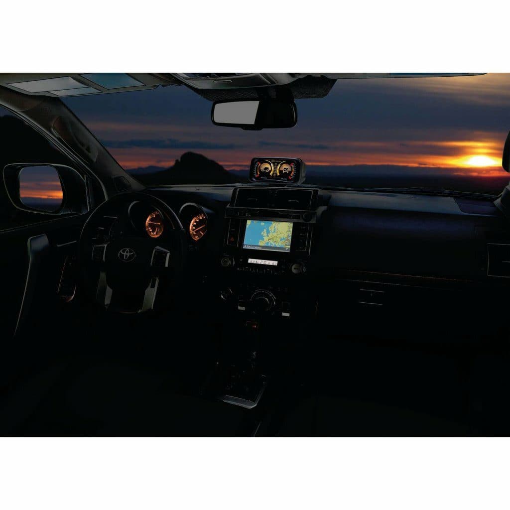 Náklonoměr LAMPA do auta 12V s podsvícením - náhled 3