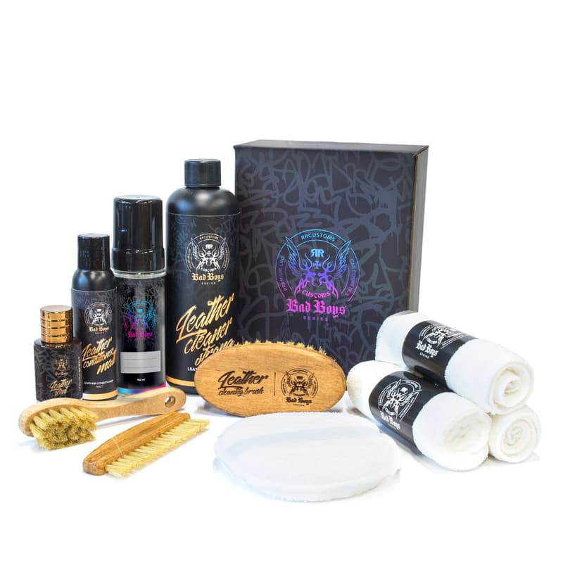 Bad Boys Leather Car Set Strong Premium - Sada na čištění a impregnaci kůže - náhled 3