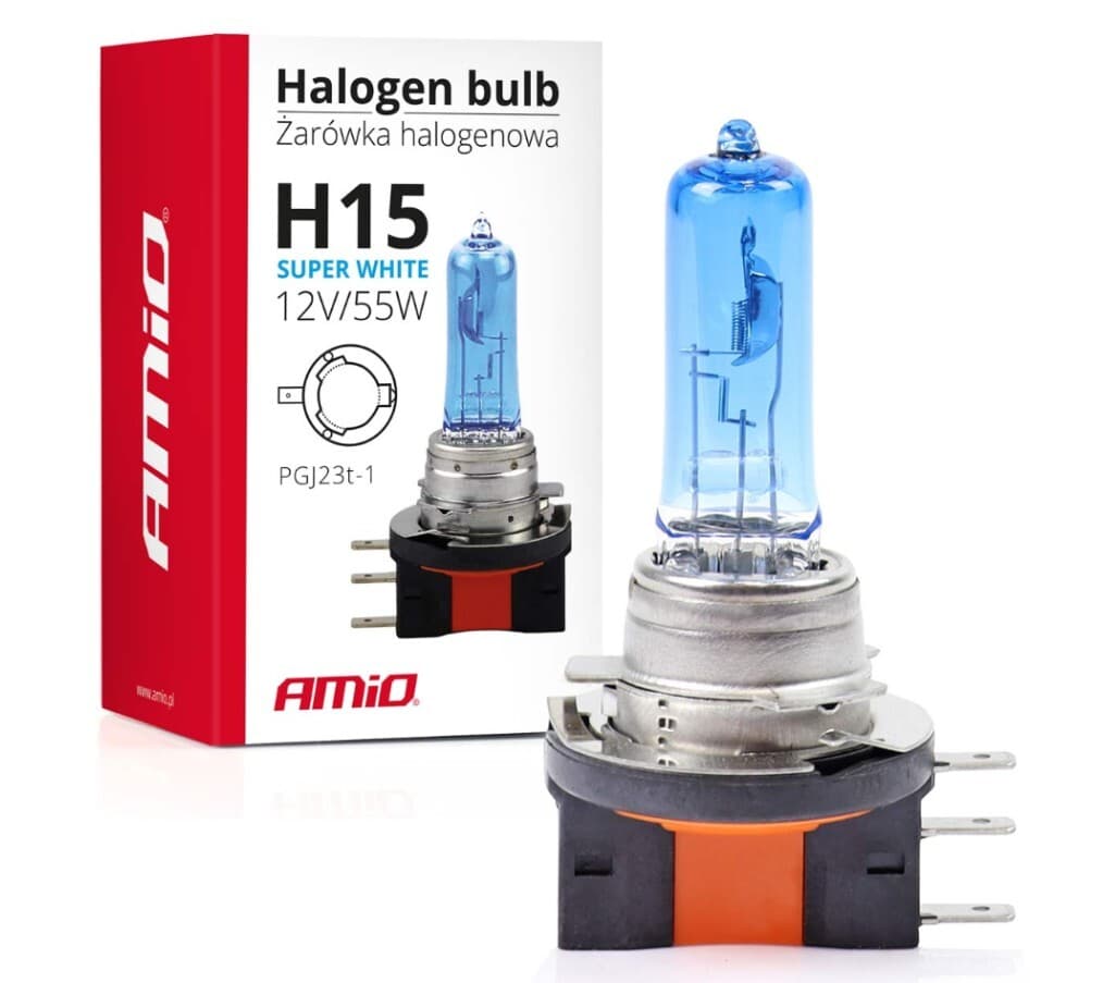 Halogenová žárovka H15 12V 55W Super White
