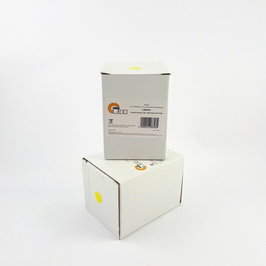Výstražné LED světlo vnější oranžové, 12-24V 4LED 10W, ECE R65, ECE R10, 73x55 mm - náhled 5