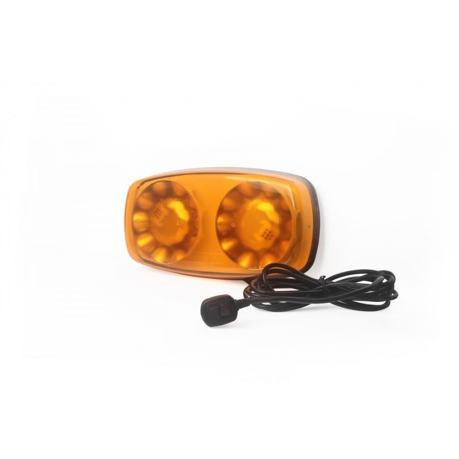 LED výstražná oranžová rampa homologovaná 305 x 158 x 45 mm 38W R10 R65 magnet - náhled 3