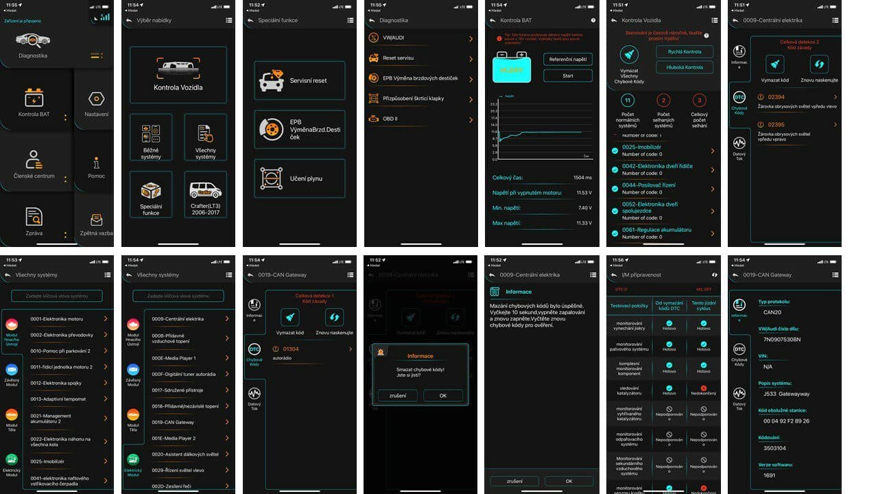 Autodiagnostika Bluetooth Autophix 3610 OBDII pro VW, Škoda, Seat, Audi 35994obd - náhled 3