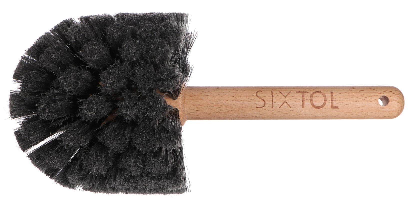 Kulatý kartáč pro čištění těla jízdního kola nebo motorky CAR DETAILING WOOD BRUSH 1 SIXTOL - náhled 2