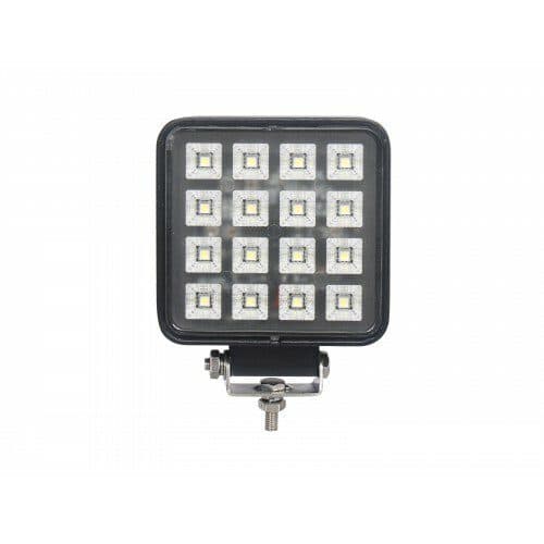 LED světlo (s vypínačem) na pracovní stroje 10-30V, 16x1W, ECE R10 - náhled 2
