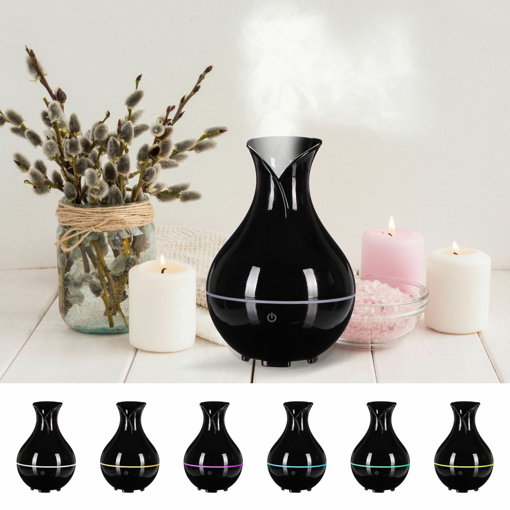 Aroma difuzer Bloom černý lesk 200ml SIXTOL - náhled 5