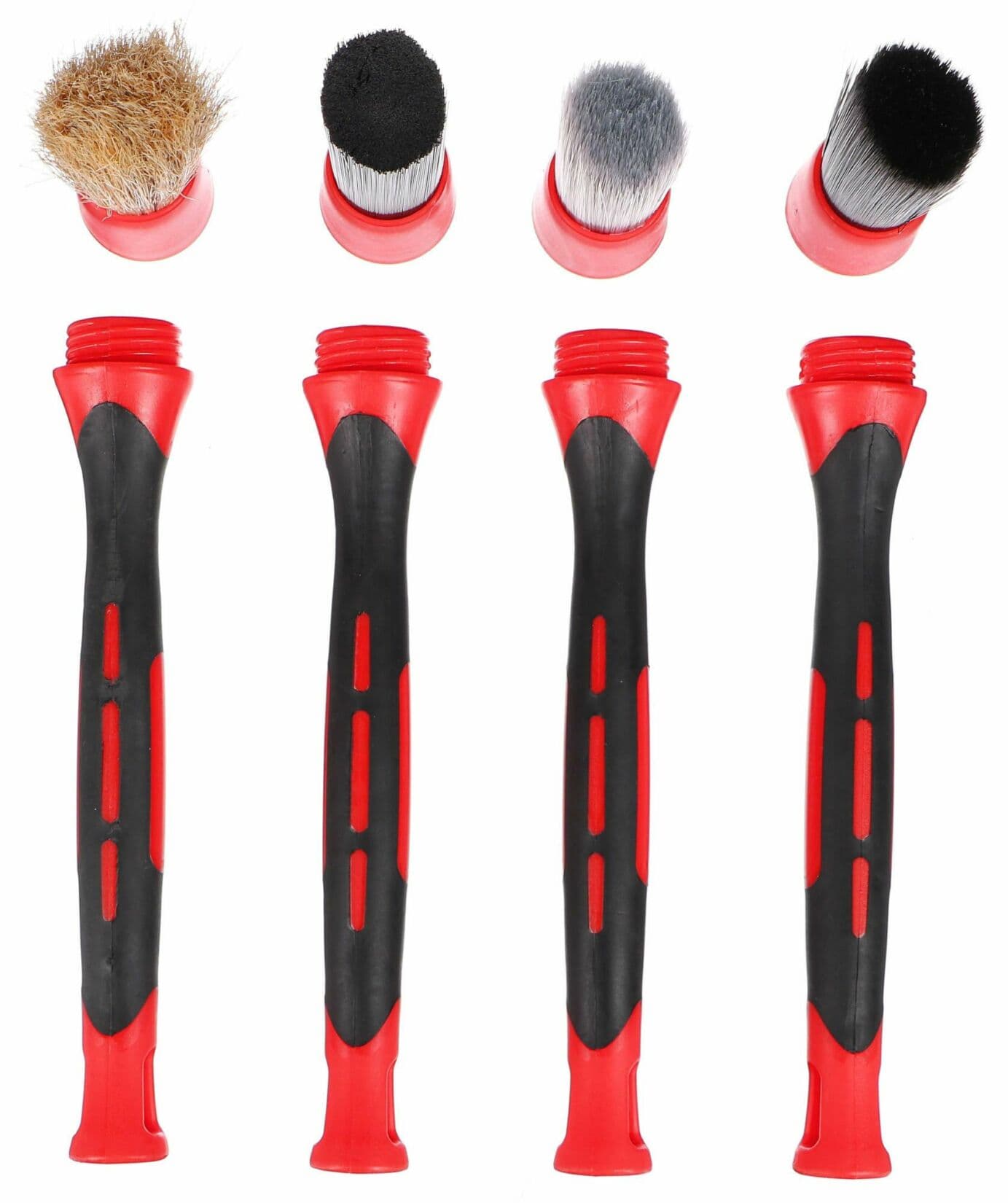 Sada precizních štětců s vyměnitelnými nástavci pro čištění auta CAR DETAILING BRUSH 4 SIXTOL - náhled 3