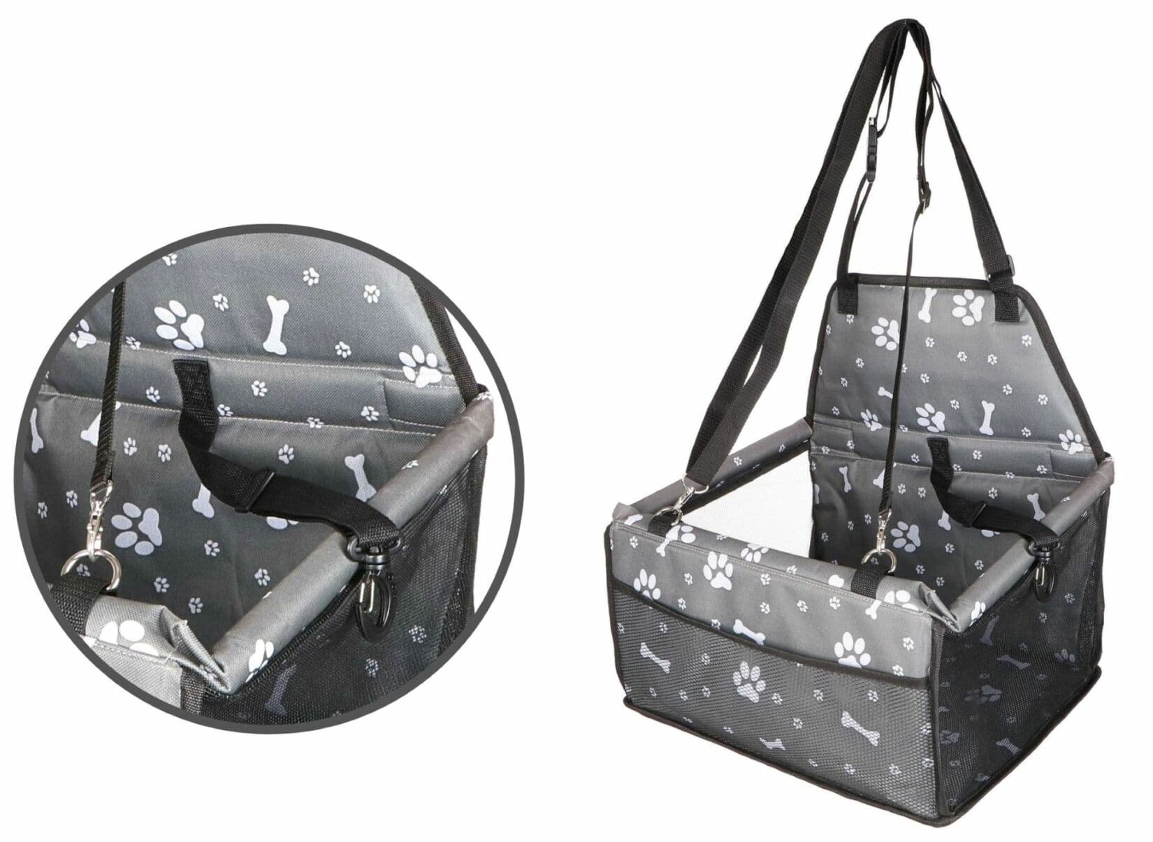 Košík na psa do auta CAR BASKET JERRY, 43 x 35 x 25 cm SIXTOL - náhled 5