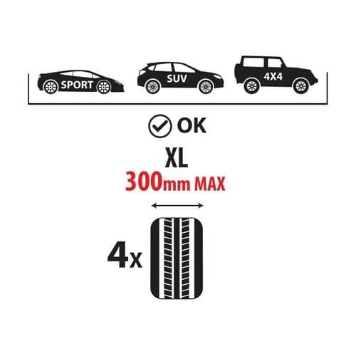 Držák na pneumatiky XL na zeď LAMPA - náhled 5