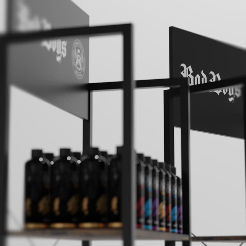 Bad Boys Detailing Shelf 2 - Regál na produkty s autokosmetikou - náhled 4