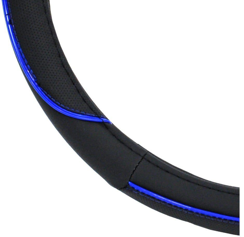Potah volantu černo/modrý UNI 37-39cm - náhled 2